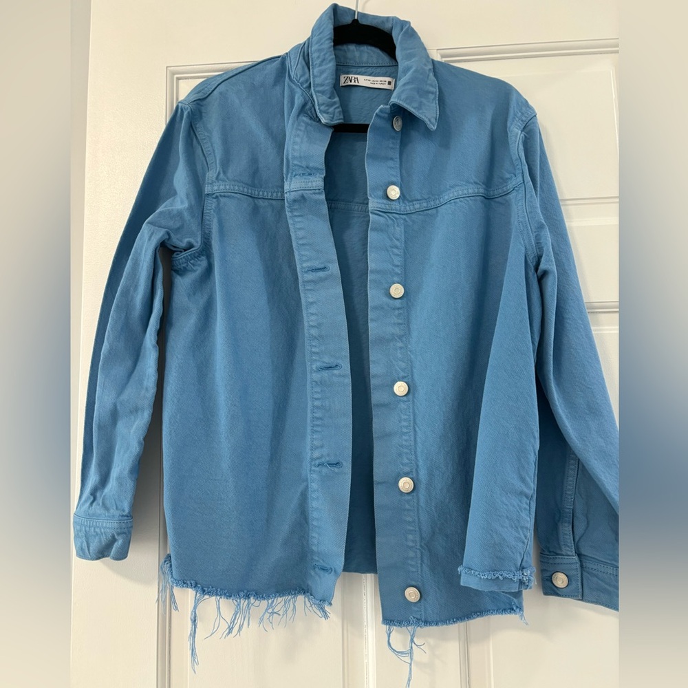 Solid Light Blue Jacket - image 2